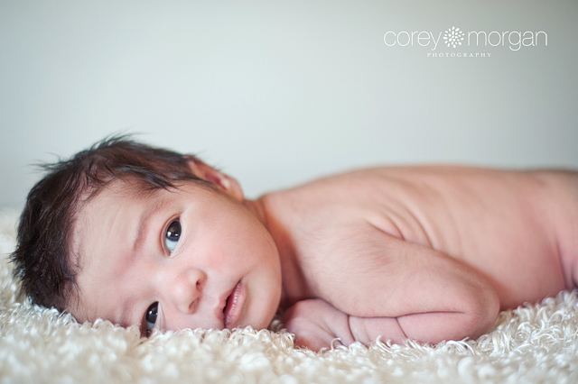 Newborn Boy Natural Light - Corey Morgan Photography